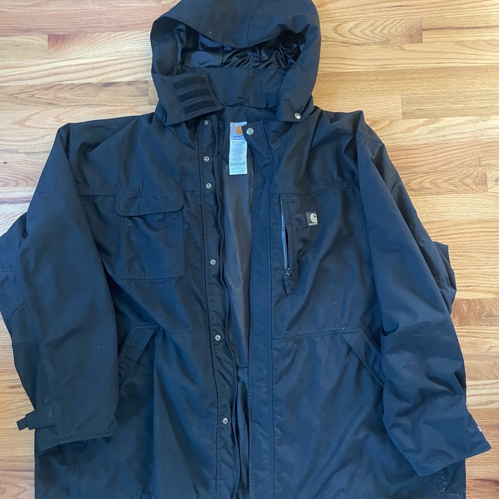 Carhartt Men's black Raincoat